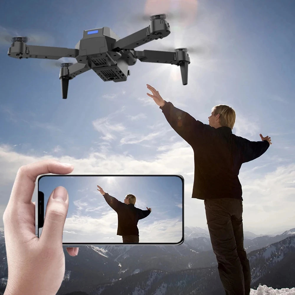 Professional Drone E88 4K Wide-Angle HD 1080P Camera WiFi FPV Height Hold Foldable RC Drone Quadrotor Helicopter Children's Toys Sertex