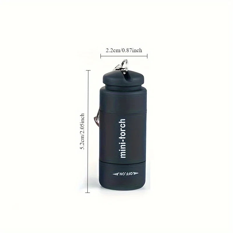 LED Micro Pocket Flashlight Portable USB Rechargeable Keychain Flashlight Waterproof Home Outdoor Hiking Camping Flashlight Sertex