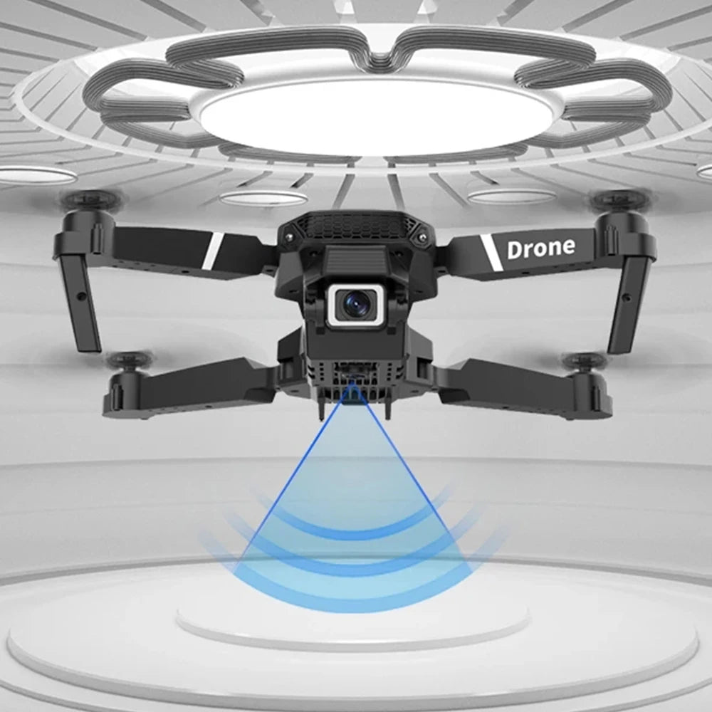 Professional Drone E88 4K Wide-Angle HD 1080P Camera WiFi FPV Height Hold Foldable RC Drone Quadrotor Helicopter Children's Toys Sertex