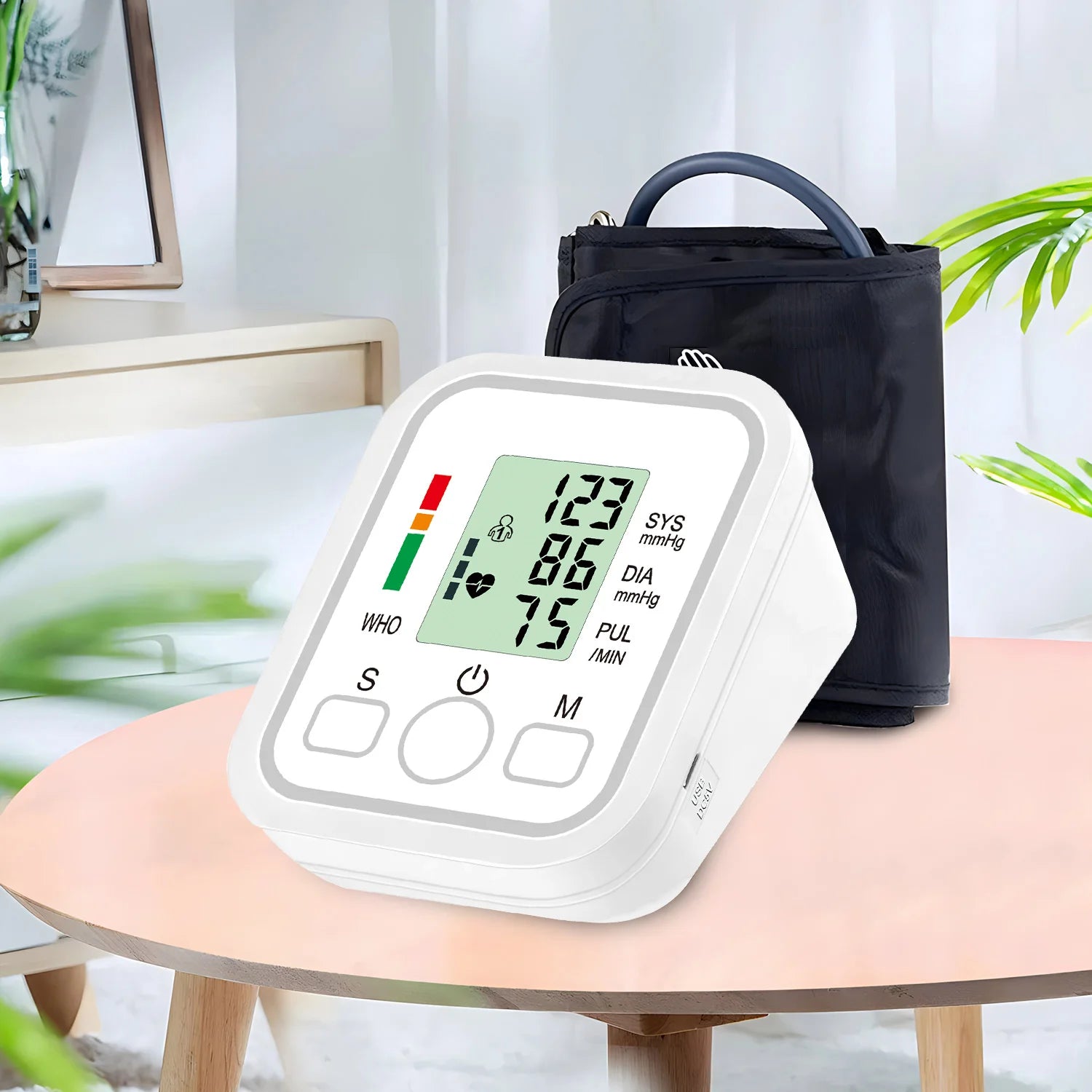 Blood Pressure Test Kit BP Monitor Upper Arm Automatic Tonometer Digital Sphygmomanometer Pulse Medical Device Sertex