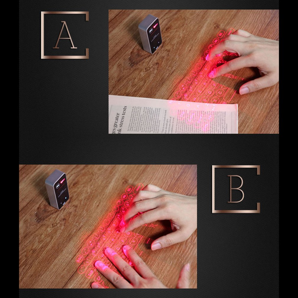 USB Portable Laser Projection Wireless Bluetooth-compatible Virtual Keyboard Sertex