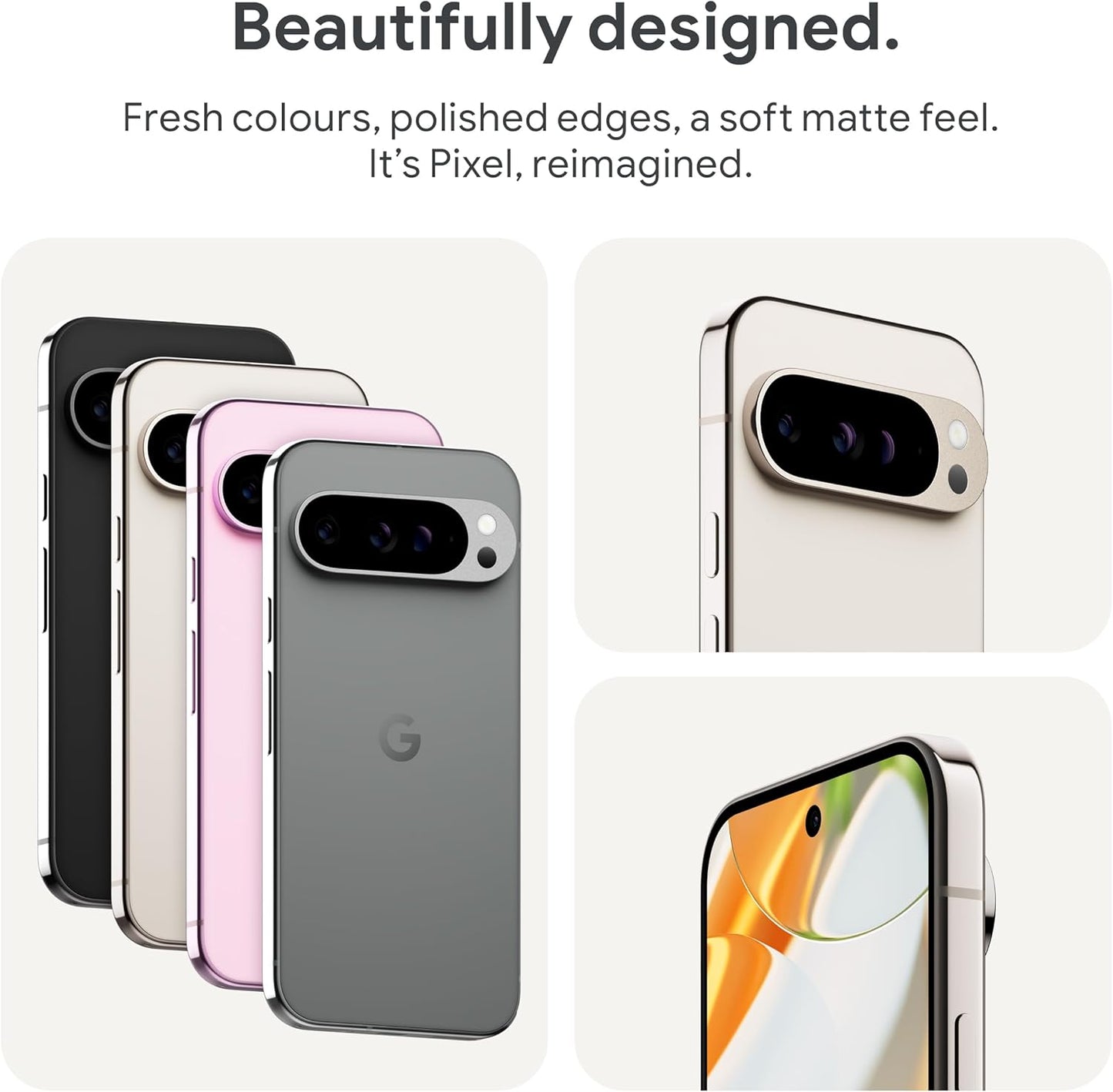 Pixel 9 Pro - Unlocked Android Smartphone with Gemini, Triple Rear Camera System, 24-Hour Battery, and 6.3" Super Actua Display - Obsidian, 128GB