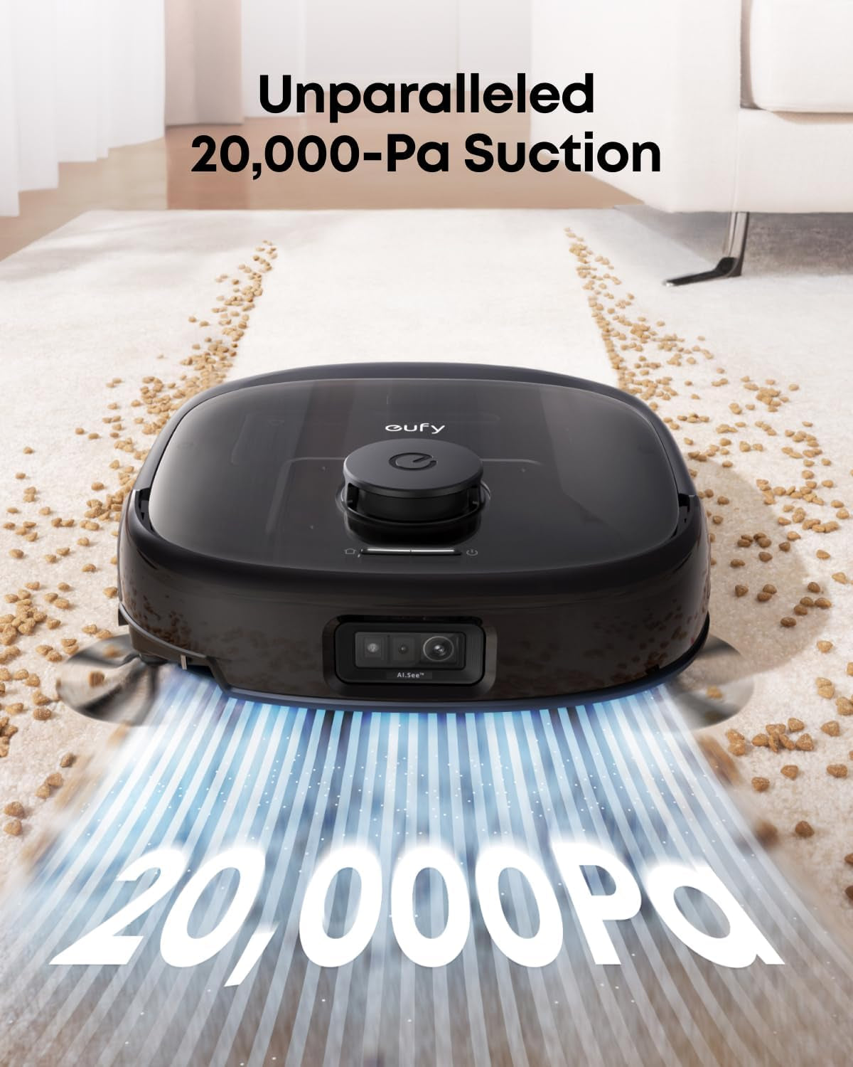 E28 Omni Robot Vacuum Cleaner with Mop, Hydrojet System, Portable Deep Cleaner for Carpet, Spot Cleaner, 20,000 Pa Turbo Suction, Zero Tangling, Corner-To-Edge Deep Cleaning, All-In-One Station