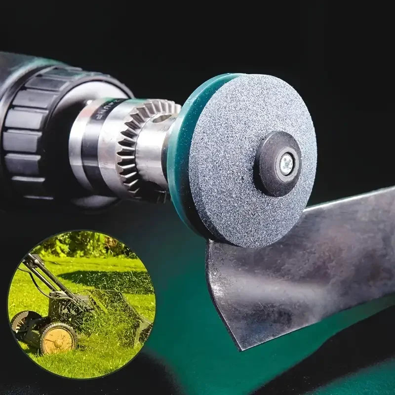 Sharpening Made Easy: Electric Lawn Mower Sharpener with Wear-Resistant Grinding Head and Whetstone Sander