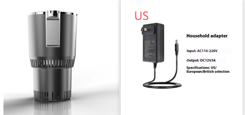 2 In1 Car Heating Cooling Cup 12V Smart Car Cup Holder Digital Temperature Display Drink Cup Warmer Cooler Mini Car Refrigerator Sertex