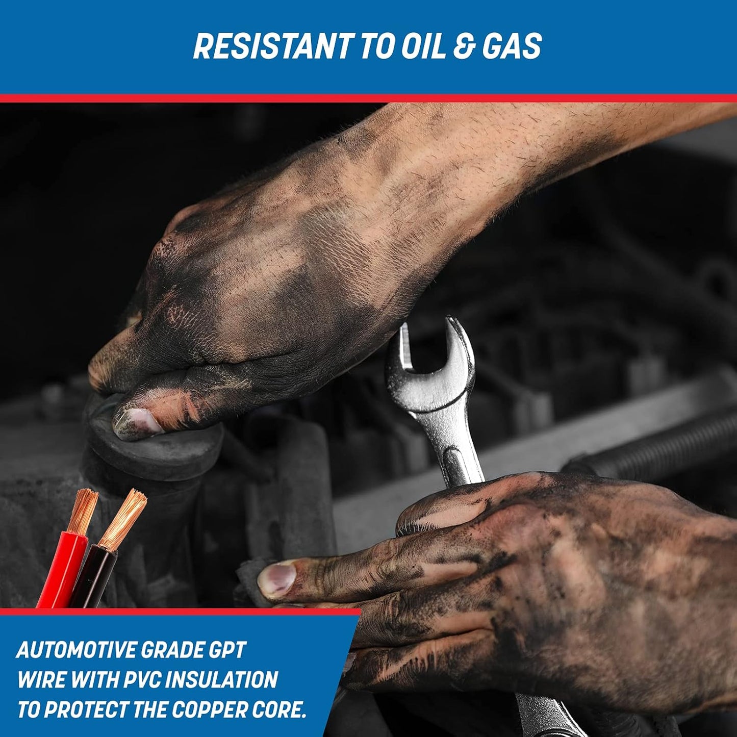 16 AWG Stranded Pure Copper Electrical Wire - 100 Feet, Ideal for Speaker, Automotive, Trailer, Stereo, and Home Theater Applications - Red/Black