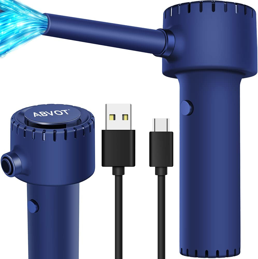 Compressed Air Duster, Electronic Air Duster, Portable 40000 RPM Cordless Dust Blower, 6000Mah Battery Air Can Duster, Powerful Computer Keyboard Cleaning Air Spray, Rechargeable Electric Canned Air