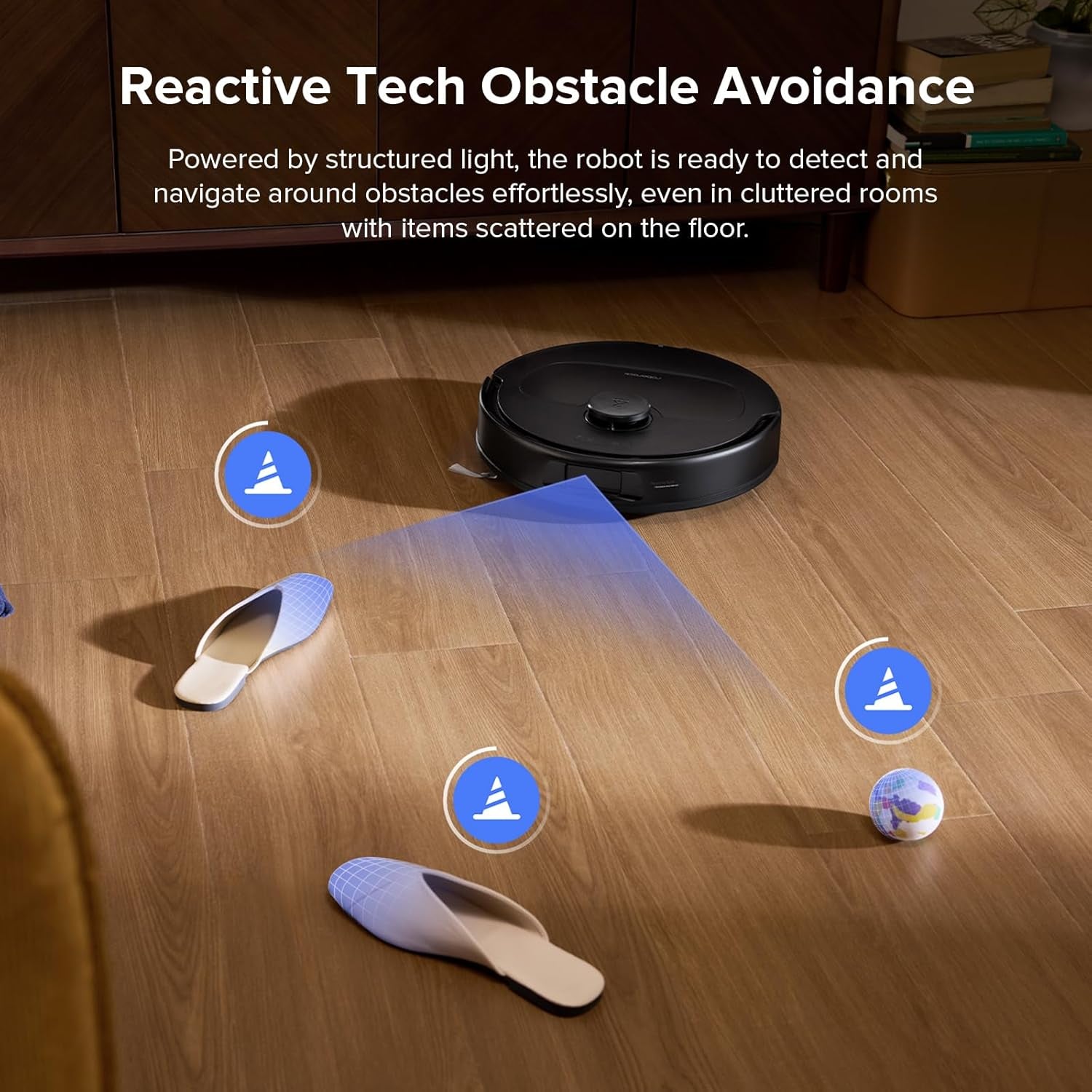 Qrevo Series Robot Vacuum Cleaner with Mop, 10,000Pa Suction, Upgraded from Qrevo S, Dual Anti-Tangle Brushes, Smart Obstacle Avoidance, Auto Mop Washing&Drying, All-In-One Dock,Black(Qv 35S)