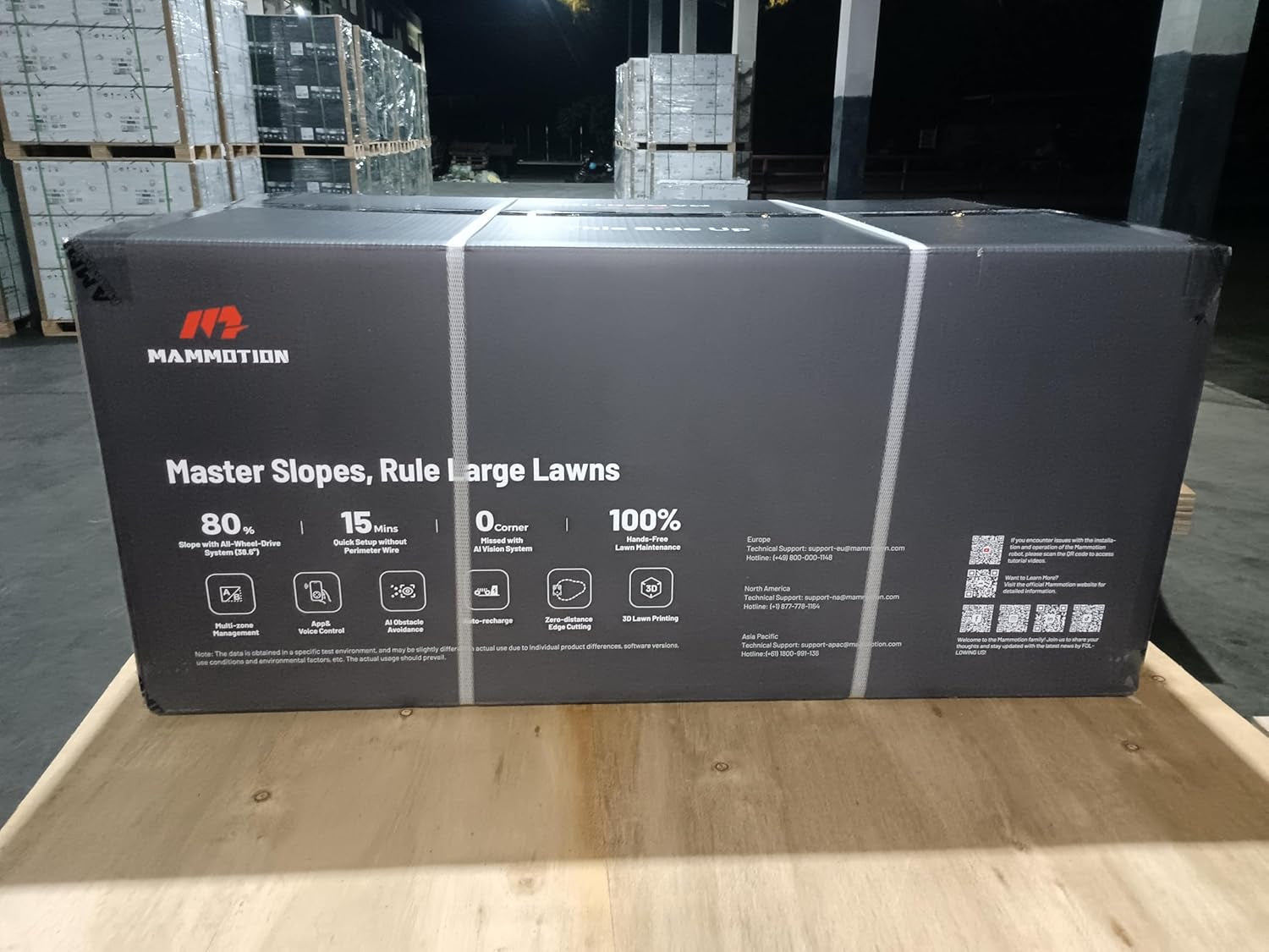 LUBA Mini AWD 800 Robot Lawn Mower without Boundary, Recommended 800 M², Max. 1000 M², Auto Mapping Ultrasense AI Vision, 80% Gradient, 20-65 Mm Cutting Height