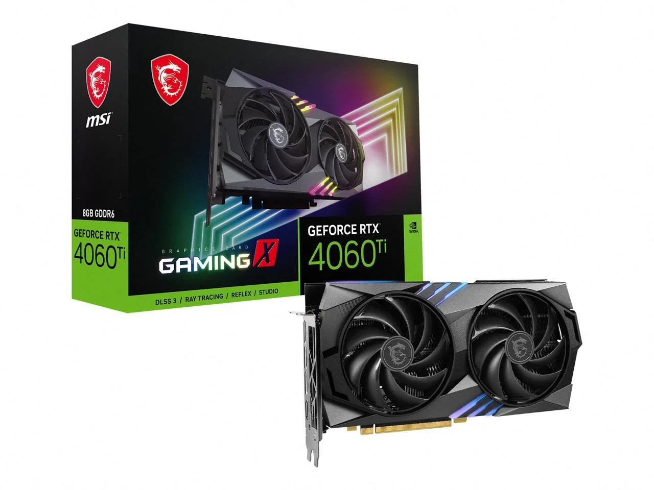 Gaming Geforce RTX 4060 Ti 8GB GDDR6 PCI Express 4.0 X8 ATX Video Card RTX 4060 Ti GAMING X 8G