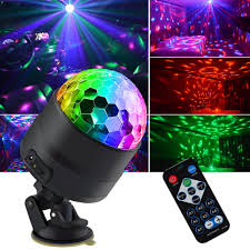 Sound Activated Rotating Disco Light Colorful LED Stage Light Sertex
