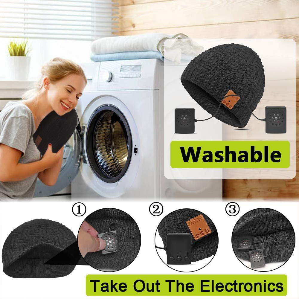 Bluetooth Beanie Hat,Stocking Stuffers Gifts for Women Men Him Teenage