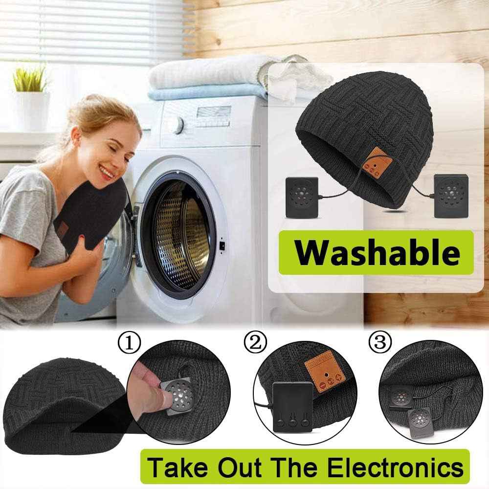 Bluetooth Beanie Hat,Stocking Stuffers Gifts for Women Men Him Teenage