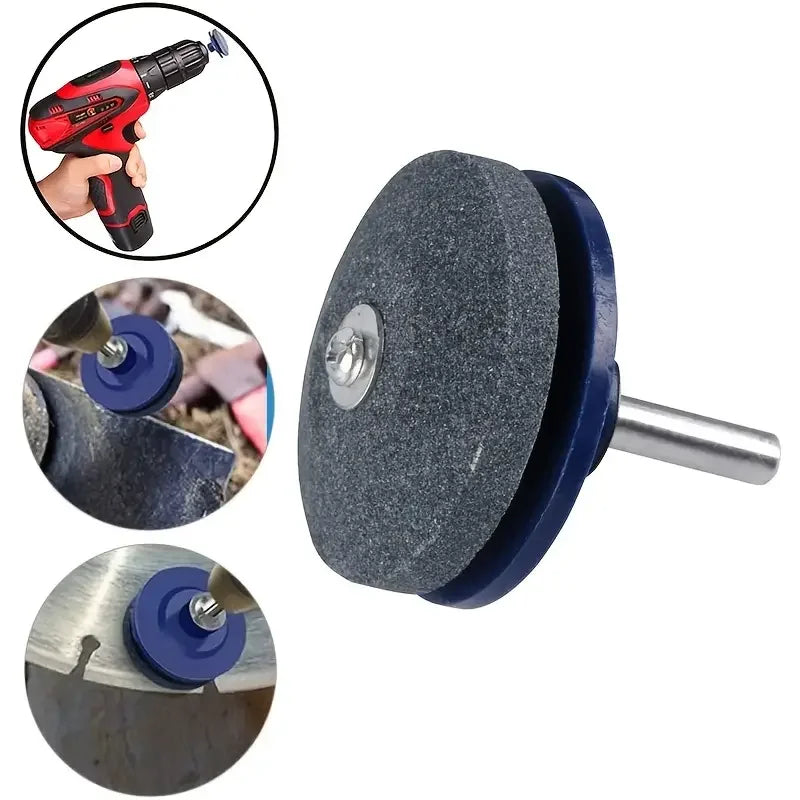 Sharpening Made Easy: Electric Lawn Mower Sharpener with Wear-Resistant Grinding Head and Whetstone Sander