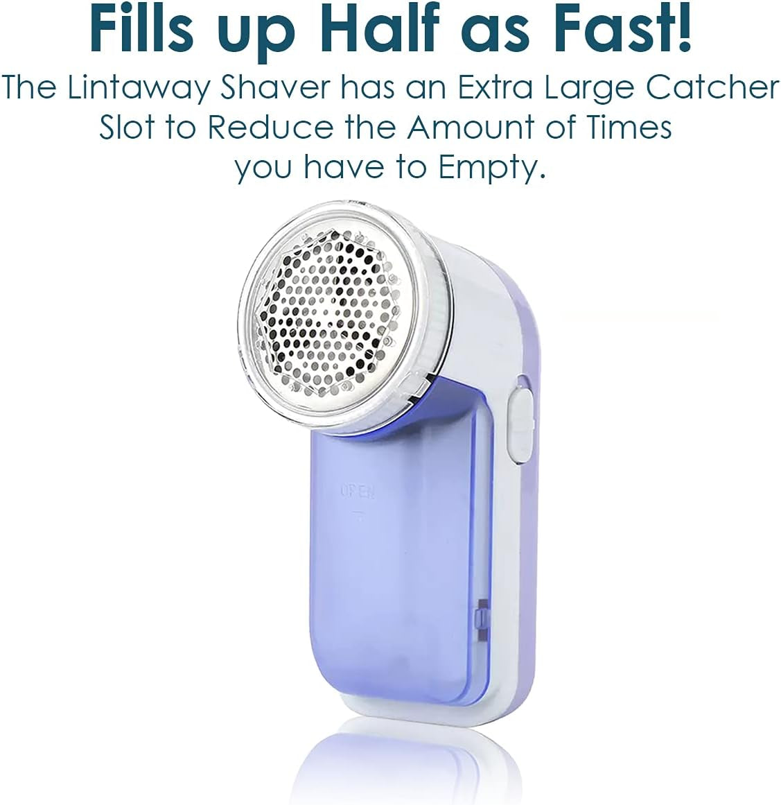 Larger Sized Electric Lint Bobble Remover and Fabric Shaver GC20010 with Free Extra Blade and More Powerful, Multi-Use De Fluffer and De Bobbler Machine for Clothes and More