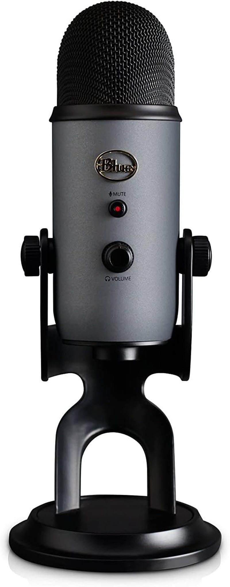 Yeti USB Microphone for Recording, Streaming, Gaming, Podcasting on PC and Mac, Condenser Mic for Laptop or Computer with VO!CE Effects, Adjustable Stand, Plug and Play - Slate