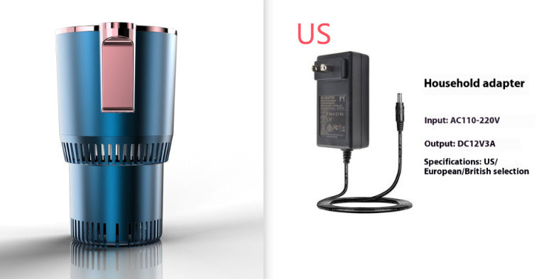 2 In1 Car Heating Cooling Cup 12V Smart Car Cup Holder Digital Temperature Display Drink Cup Warmer Cooler Mini Car Refrigerator Sertex