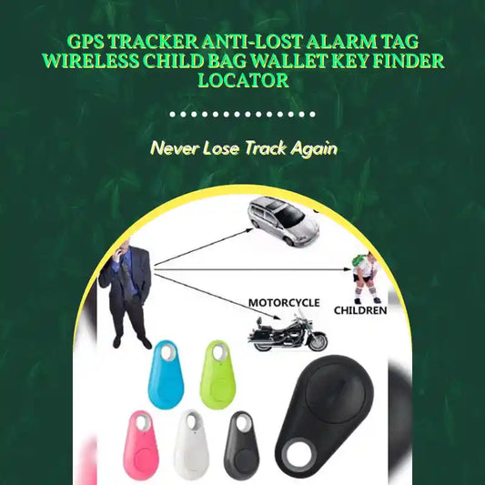 GPS Tracker Anti-lost Alarm Tag Wireless Child Bag Wallet Key Finder Locator by@Outfy