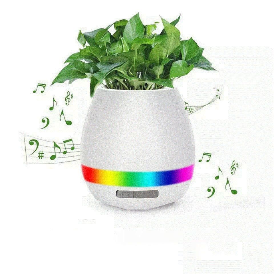 Music Bonsai Flower Pot Wireless Bluetooth Speaker With Night Light Sertex