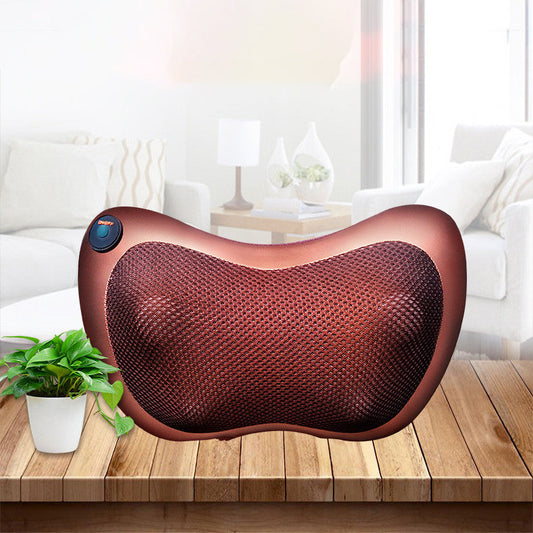Electric Massage Pillow Vibrator Relaxation Shoulder Back Heating Kneading Back Massage Sertex