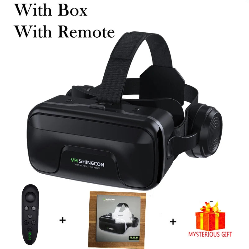 VR Glasses Virtual Reality Headset Viar Devices Helmet 3D Lenses Smart Goggles for Smartphones Phone Mobile Gogle Game Accessory