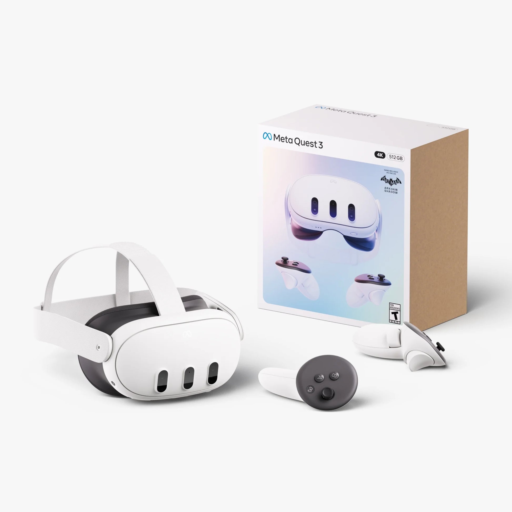 3 512GB – Get Batman: Arkham Shadow and a 3-Month Trial of Meta Horizon+ Included – All-In-One Headset