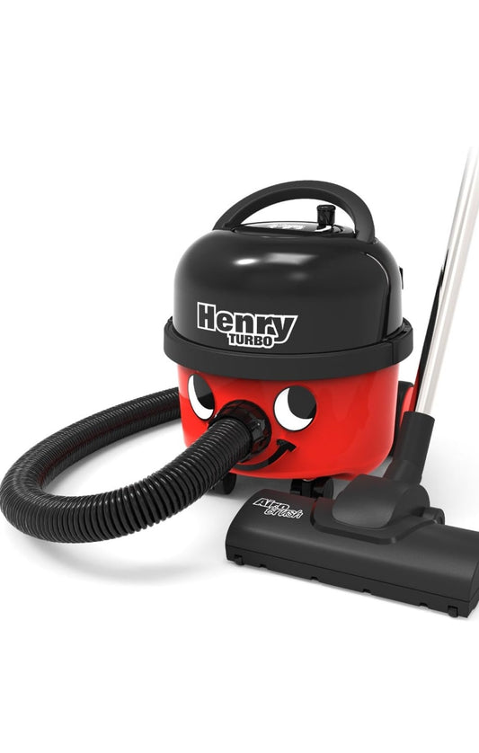 Numatic HVT160-11 Turbo Vacuum Cleaner with Airobrush Turbo Head, Microfresh Filtration System, 620W, 6L, Red/Black Sertex