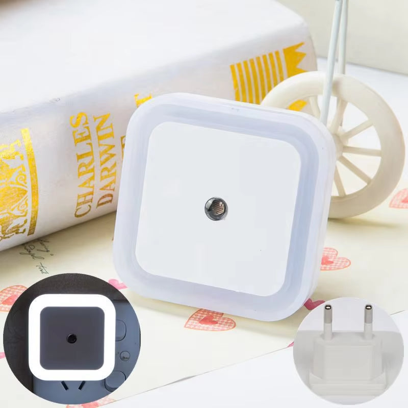 Wireless LED Night Light Sensor Lighting Mini EU/US Plug Night Lights for Children Room Bedroom Living Room Decoration Lighting