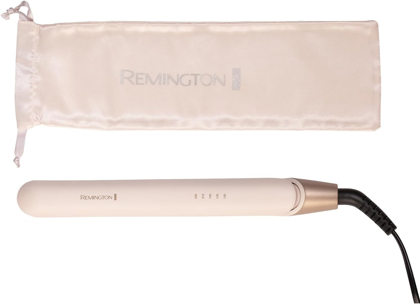 Shea Soft Hair Straightener - 110Mm Floating Coated Plates, Releases Micro-Conditioners to Promote Hairs Natural Shine, Digital Control with 5 Settings from 150-230°C,Storage Pouch, S4740