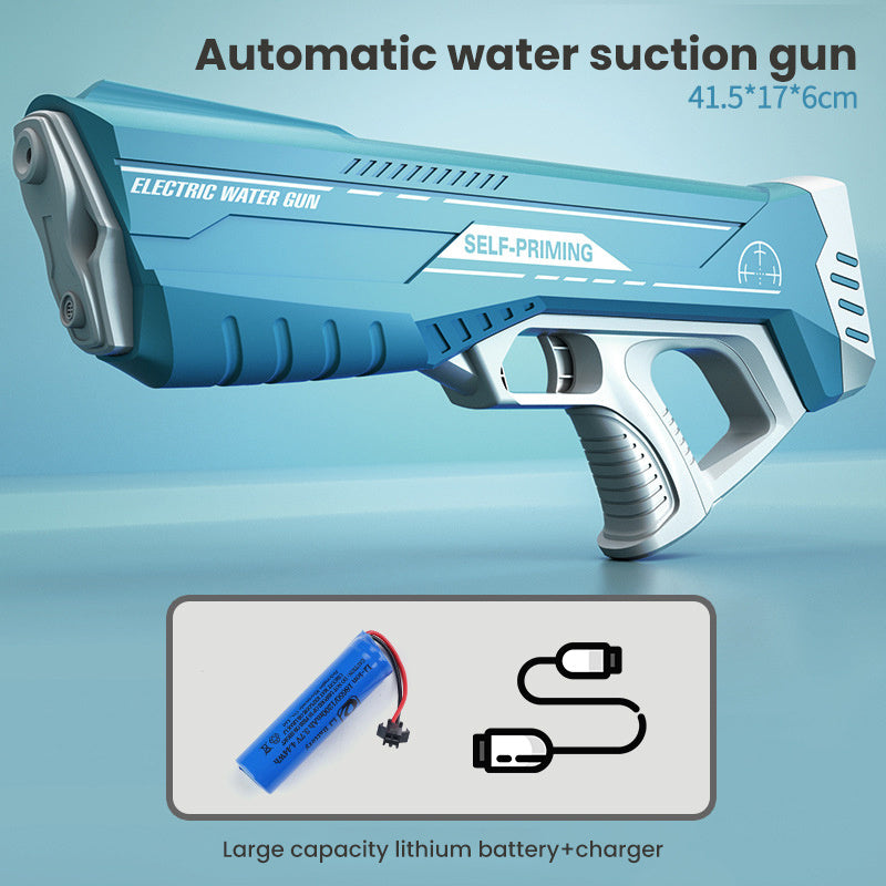 Space Water Gun Electric Automatic Water Absorption Water Fights Toy Outdoor Beach Swimming Pool Bath Toys For Children Kid Gift Sertex