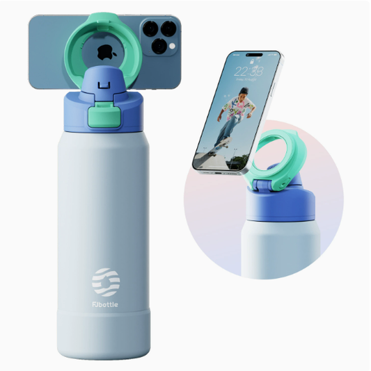 Magnetic thermos cup phone holder by Wiio