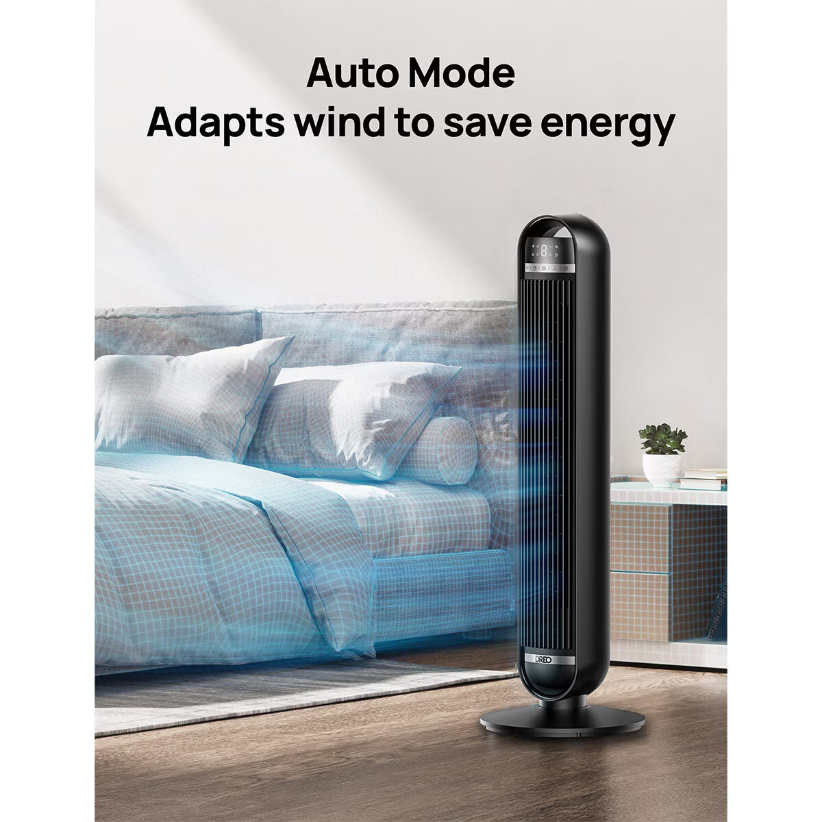 Nomad One Tower Fan in Black, DR-HTF014