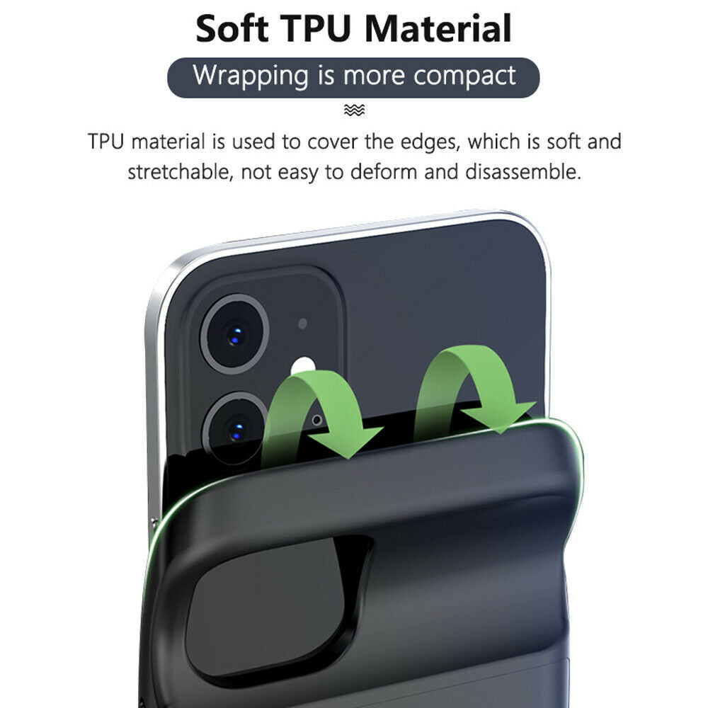 6800Mah Battery Charger Case Power Bank Cover for Iphone 11 12 13 14 15 16 XR XS