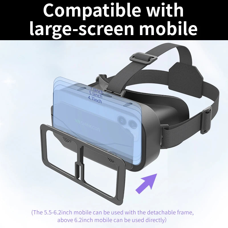 VR Glasses Virtual Reality Headset Viar Devices Helmet 3D Lenses Smart Goggles for Smartphones Phone Mobile Gogle Game Accessory