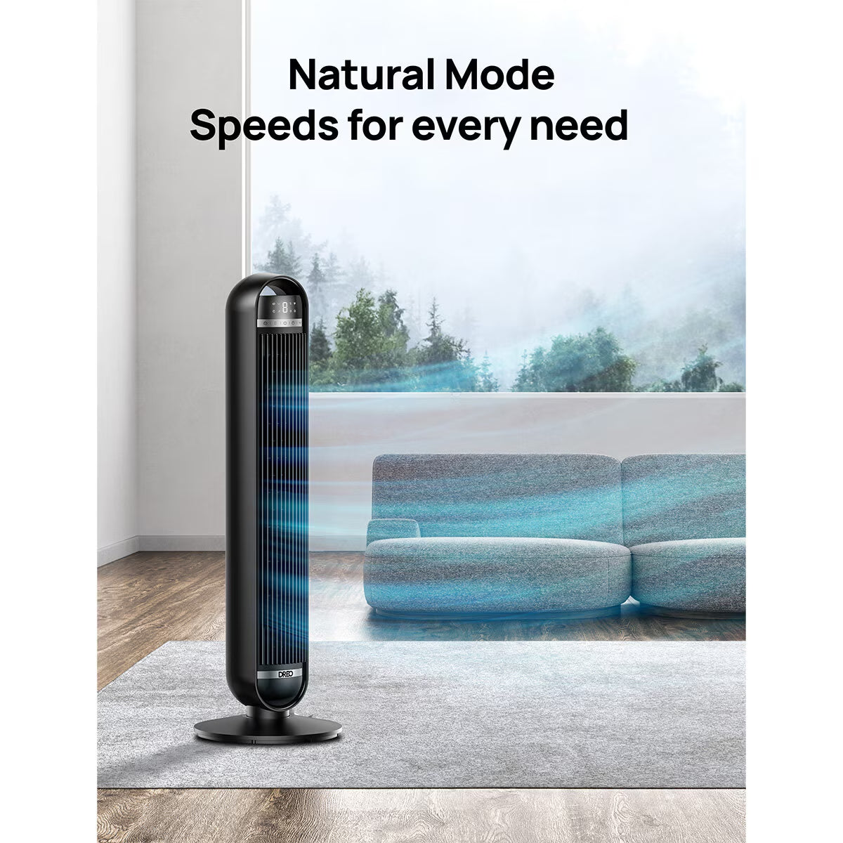 Nomad One Tower Fan in Black, DR-HTF014