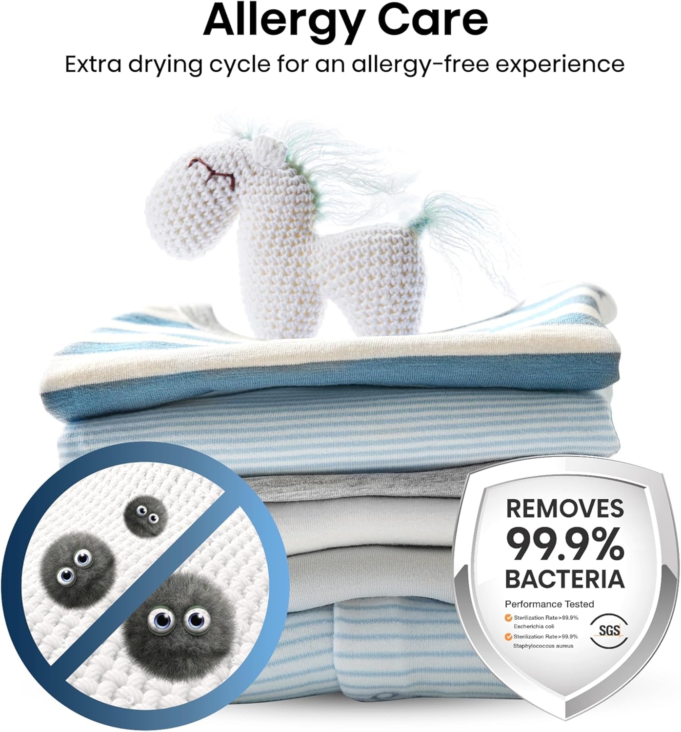 DH1Q802BW2 60Cm Freestanding 8 KG Heatpump Front Load Tumble Dryer, 16 Programmes, Auto Dry, Steam Refresh, Allergy Care - White