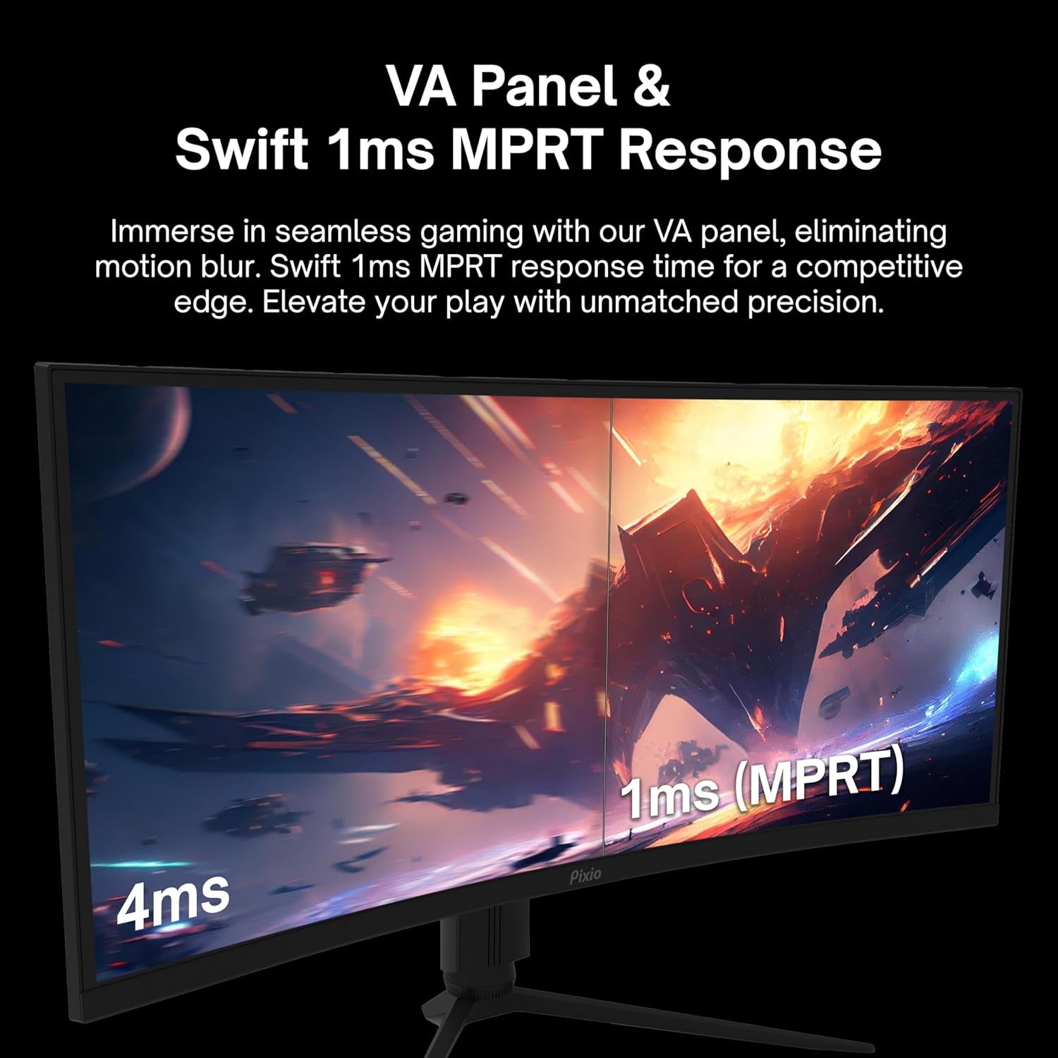 PXC325 32 Inch 165Hz Refresh Rate FHD 1080P Resolution 1500R Curve VA Panel 1Ms Response Time Adaptive Sync HDR Curved Gaming Monitor