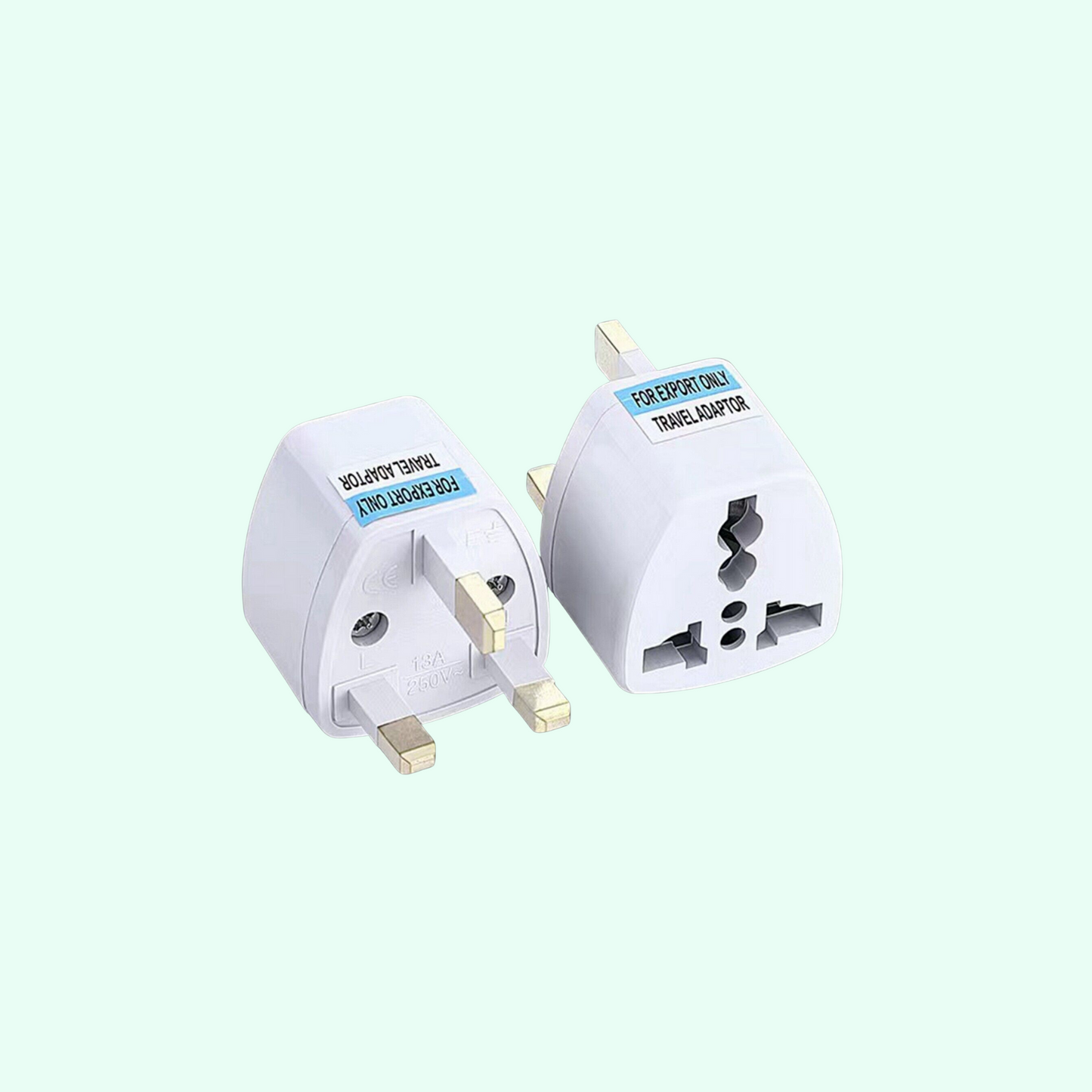 Universal Plug Adapter EU US UK AU CN To UK Type G Travel Socket Plug Converter by AIOX ONLINE