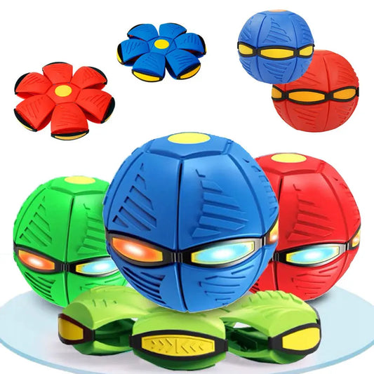 Children's flying flat throw disc ball toy garden beach basketball game outdoor sports decompression deformation toys by maxdropshipping