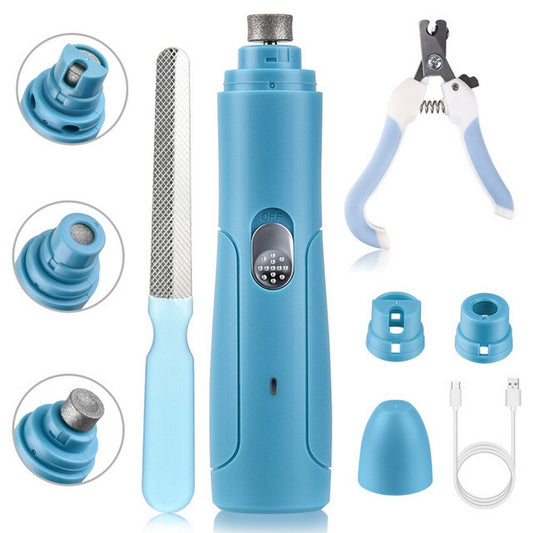 Electric Pet Nail Grinder Set Dog Nails Polisher Clipper Sertex