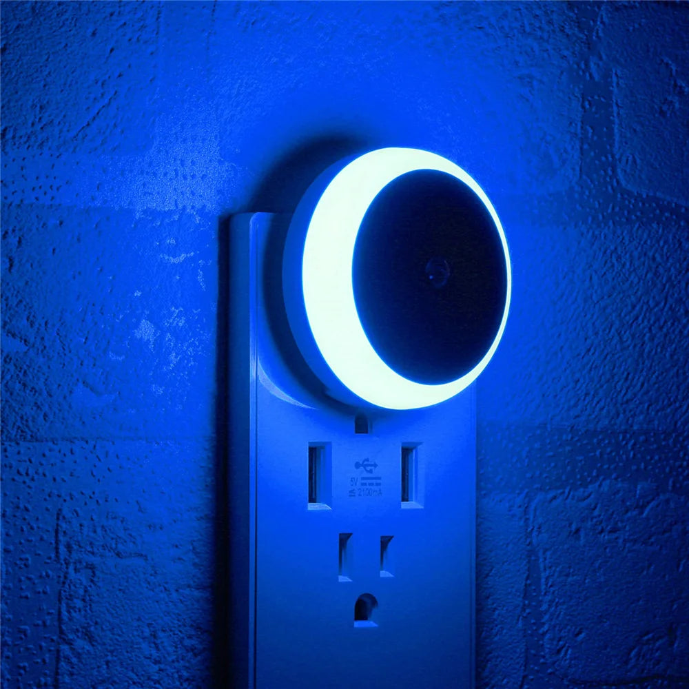 LED Night Light Plug in Dusk To Dawn Smart Sensor Auto Dim Into Wall Night Lamp for Bathroom Hallway Kitchen Stairway Bedroom by Sertex