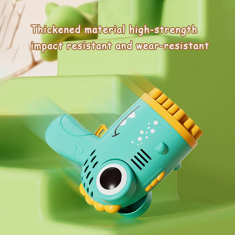 Handheld Bubble Machine with 40 Hole Dinosaur Bubble , Electric Bubble Gun Outdoor Wedding Party Toy(without Bubble Water) by Sertex