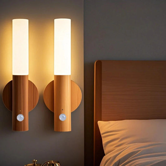 LED Night Light USB Charging Intelligent Human Induction For Bedside Cabinet Home Wardrobe Lighting Motion Sensor Light Led Lamp Sertex