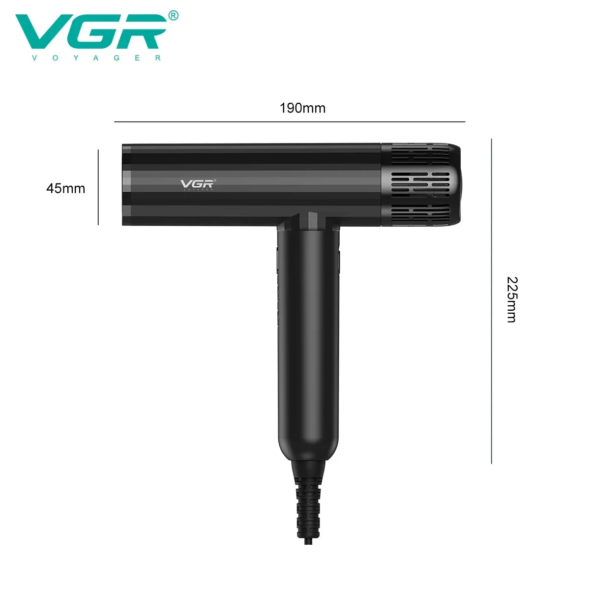 VGR Hair Dryer Professional Air Blower Brushless Motor Hair Dryer Machine 110000 RPM Hair Dryer Negative Ion Barber Salon V-427 Sertex