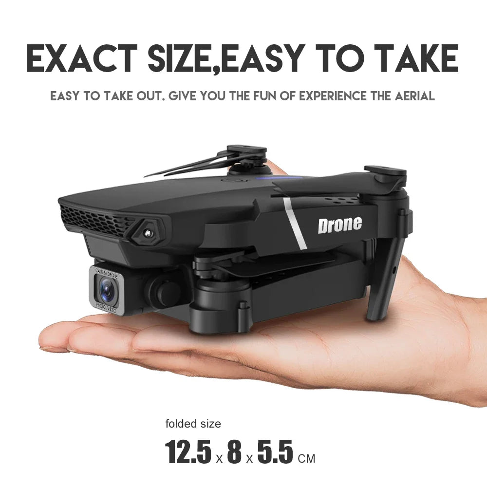 2025 New E88 Pro WIFI FPV Drone - 4K/1080P Dual Camera,Wide-Angle HD, Altitude Hold, Foldable Quadcopter, RC Helicopter Toy Gift Sertex