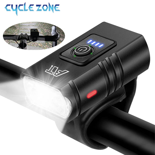 LED Bicycle Front Light Type-C Rechargeable Bicycle Headlight MTB Road Bike Headlamp Easy to Install Cycling Accessories Sertex