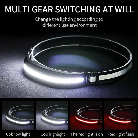 400 Lumen Usb Rechargeable Fishing Running Head Lamp Super Bright Bike Cycling Dog Walking Cob Led Headlamp by Sertex