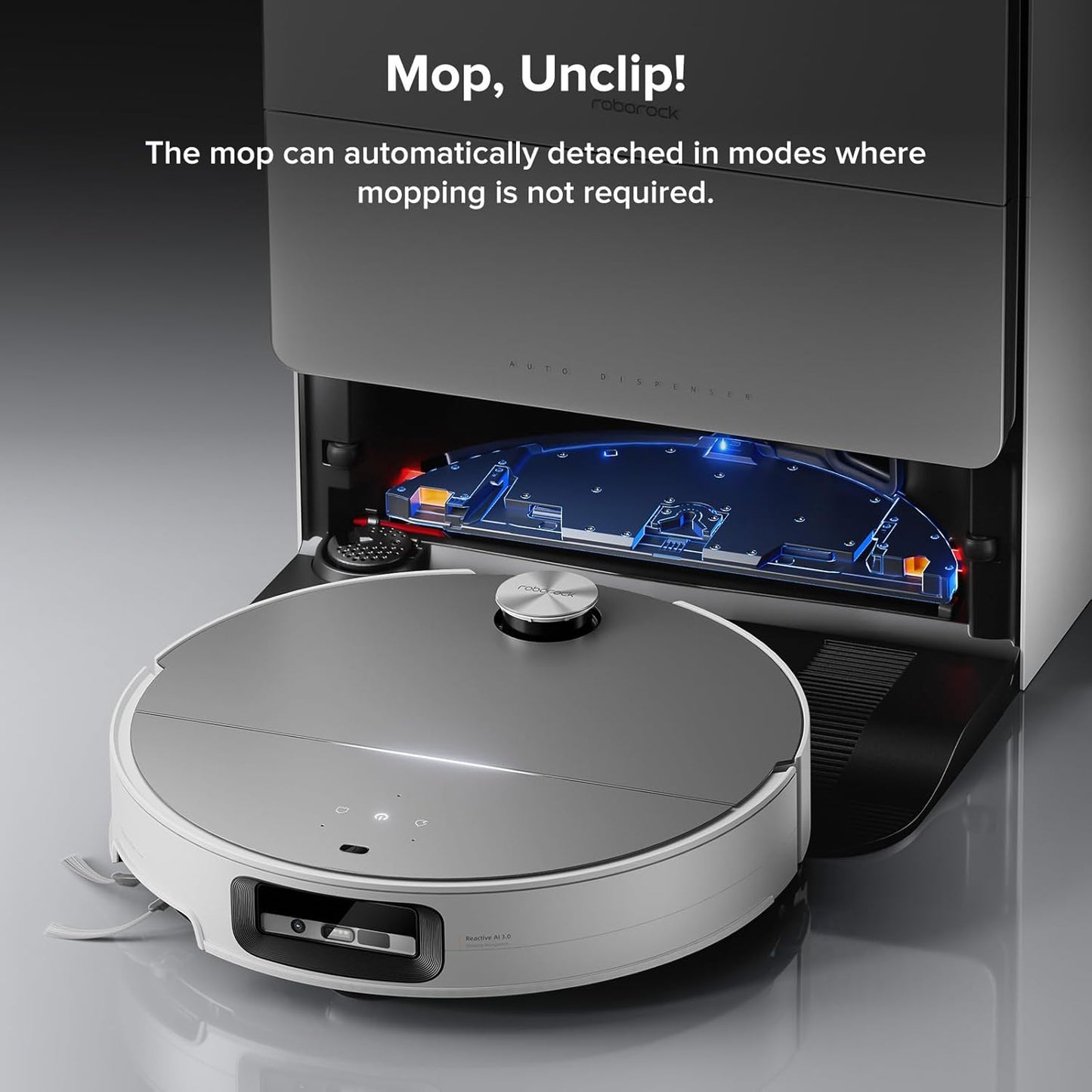 Saros 10 Robot Vacuum Cleaner with Mop, 22,000 Pa, 3.14-Inch Ultra Slim, Zero-Tangling, AI 3.0 Obstacle Avoidance, Auto Detachable Mop, 80°C Mop Washing, Hot Water Dock Self Cleaning (White)