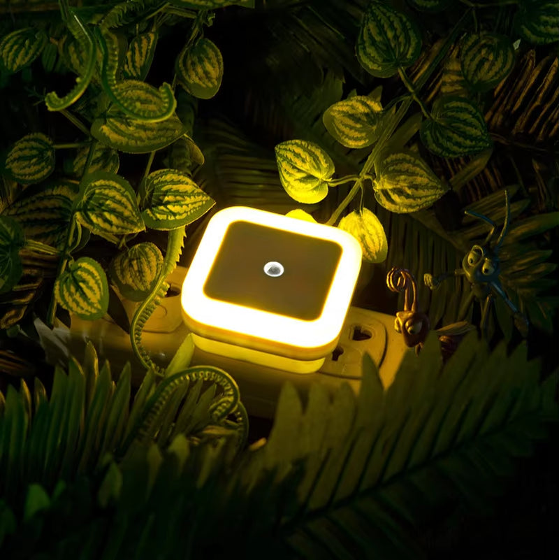 Wireless LED Night Light Sensor Lighting Mini EU/US Plug Night Lights for Children Room Bedroom Living Room Decoration Lighting