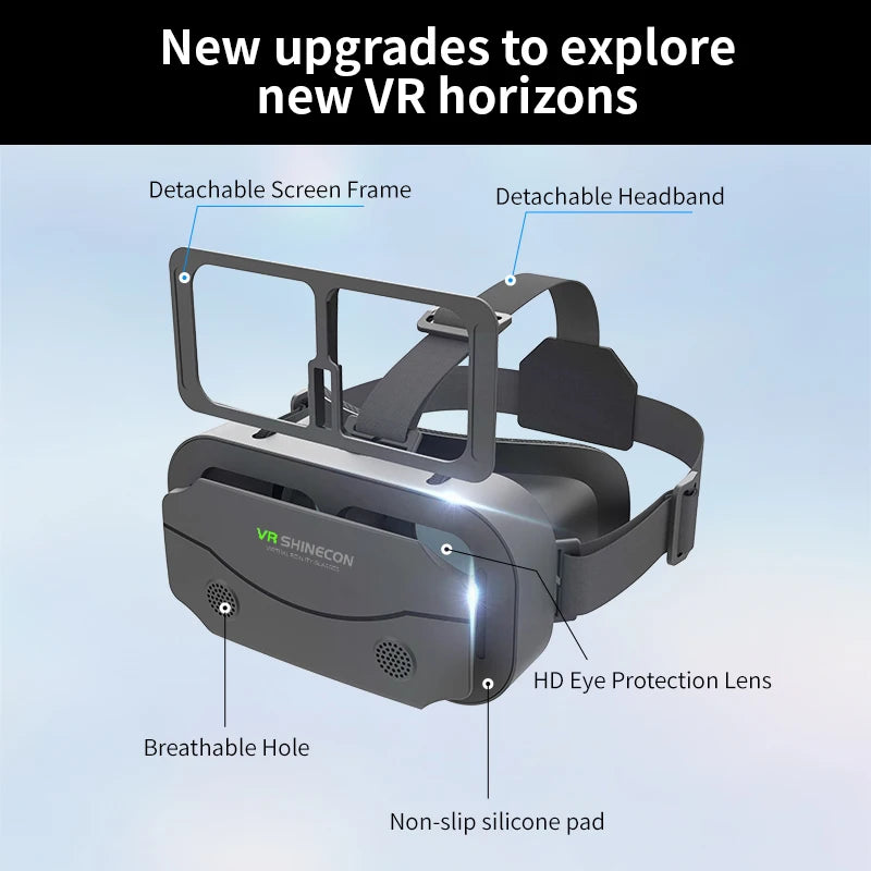 VR Glasses Virtual Reality Headset Viar Devices Helmet 3D Lenses Smart Goggles for Smartphones Phone Mobile Gogle Game Accessory